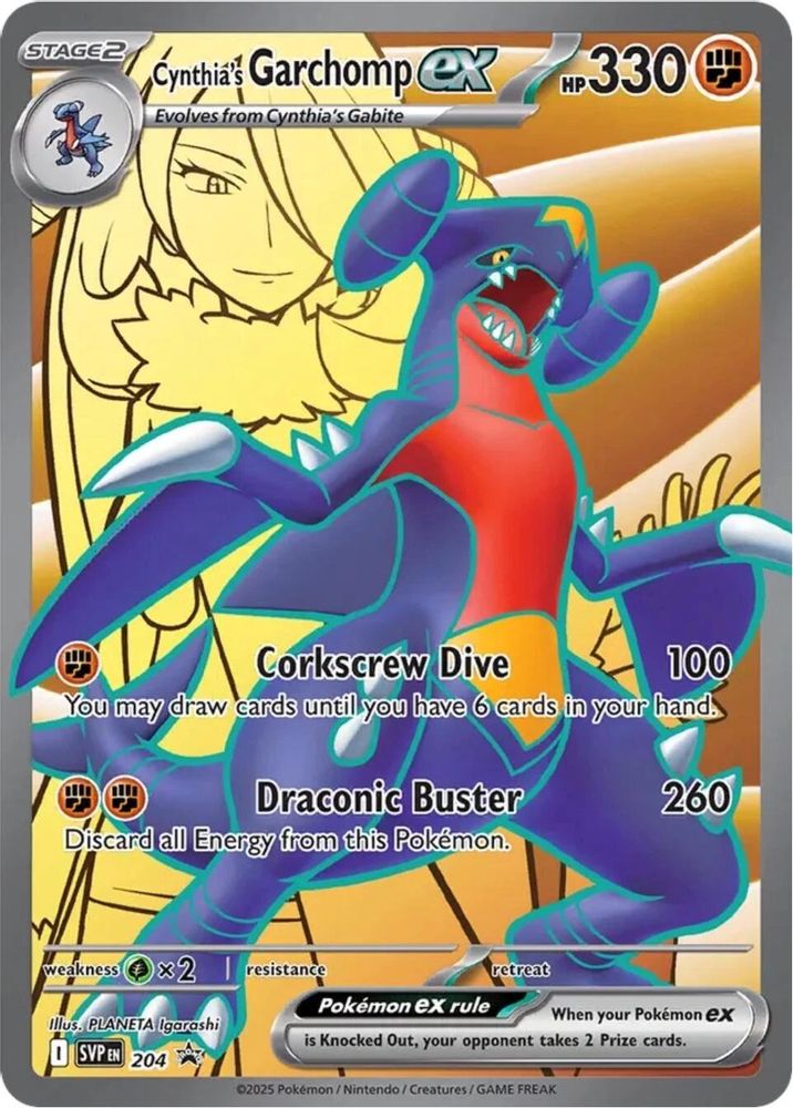 (#204) Cynthia's Garchomp ex - Holo [Scarlet & Violet Promo]