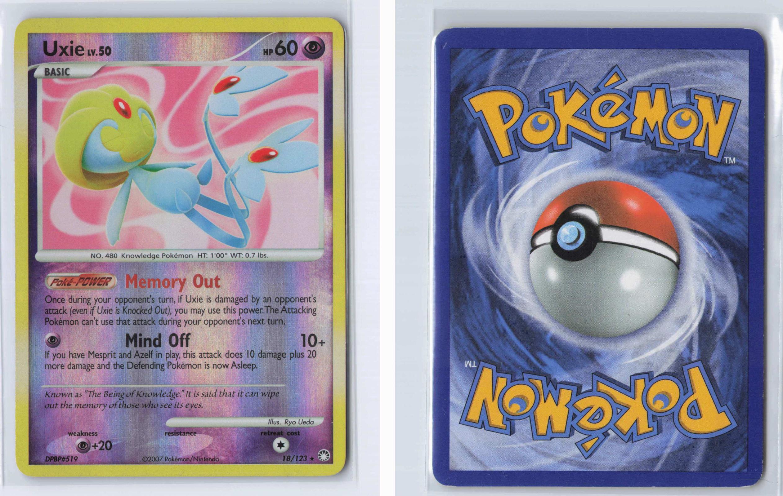 (#18/123) Uxie - Reverse Holo [Mysterious Treasures]