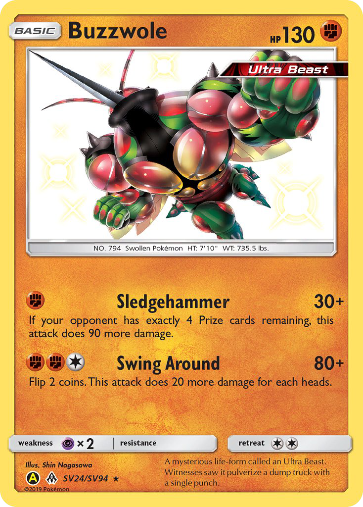 (#SV24/SV94) Buzzwole - Holo [Hidden Fates Shiny Vault]