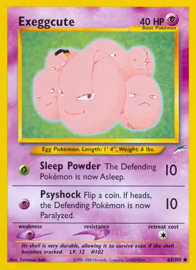 (#64/105) Exeggcute - Unlimited [Neo Destiny]