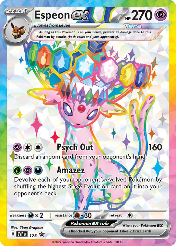 (#SVP 175) Espeon ex - Holo [Scarlet & Violet Promo]