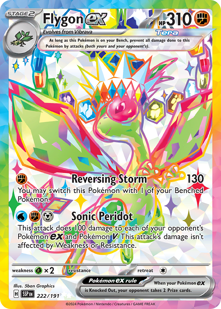 (#222/191) Flygon ex - Holo [Surging Sparks]