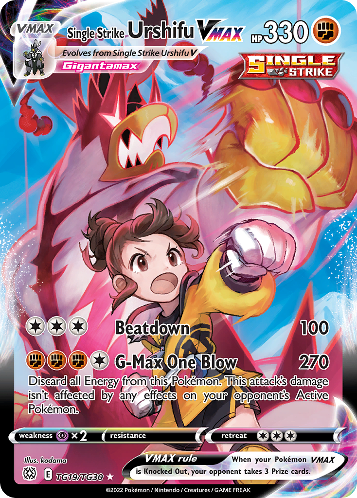 (#TG19/TG30) Single Strike Urshifu VMAX - Holo [Brilliant Stars Trainer Gallery]
