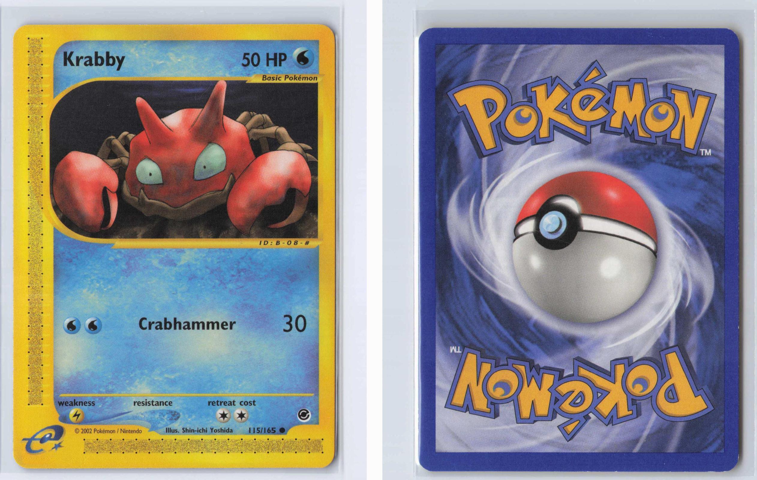 (#115/165) Krabby - Normal [Expedition Base Set]