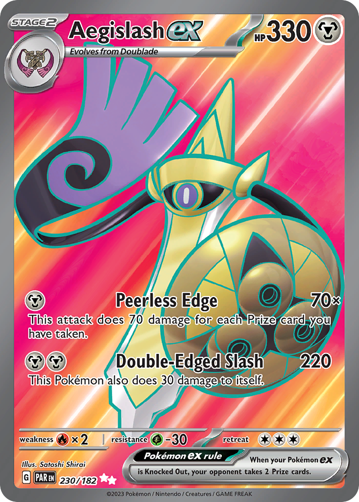 (#230/182) Aegislash ex - Holo [Paradox Rift]