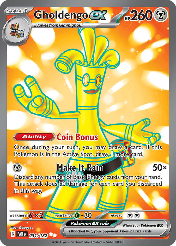 (#231/182) Gholdengo ex - Holo [Paradox Rift]