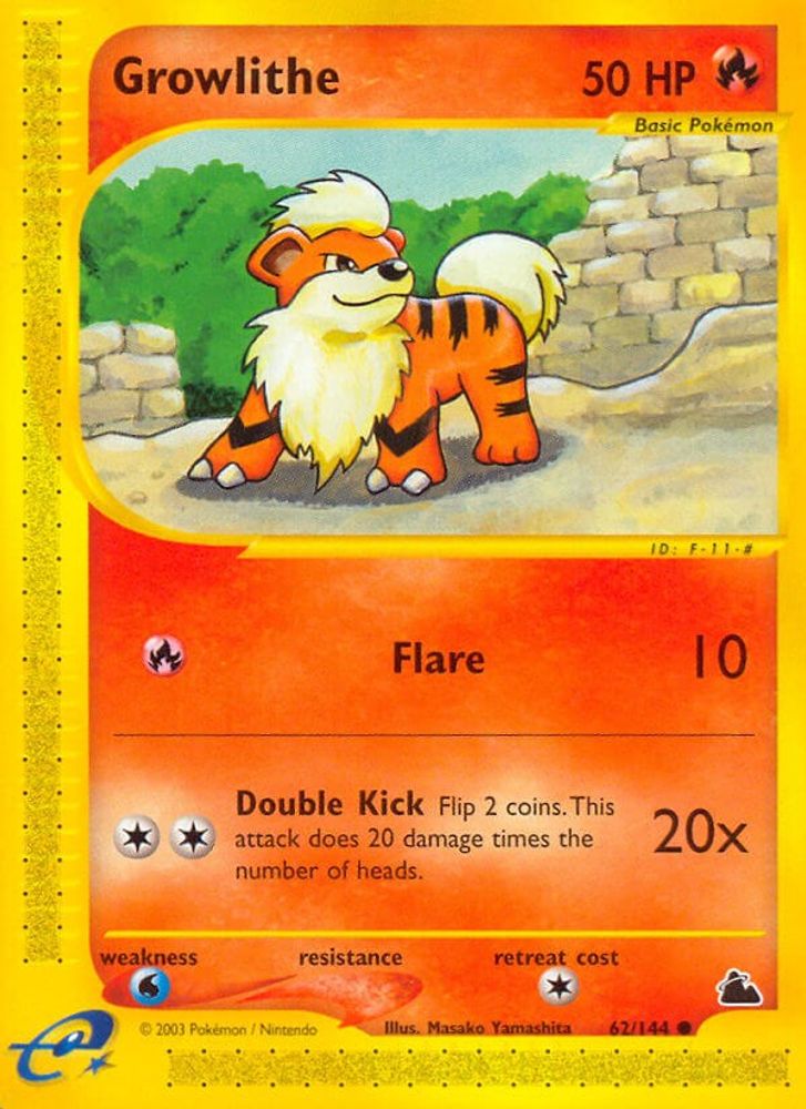 (#62/144) Growlithe - Normal [Skyridge]
