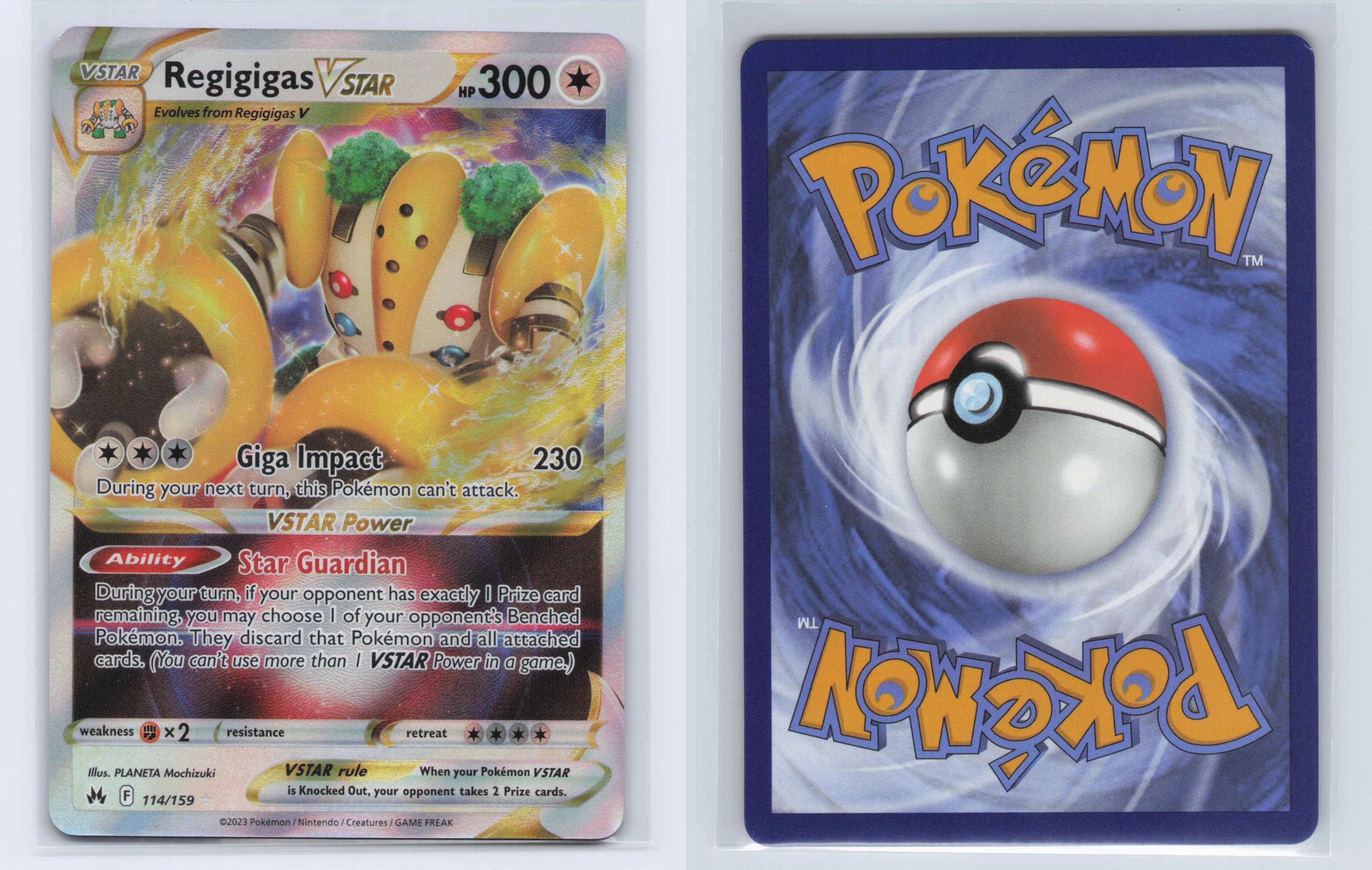 (#114/159) Regigigas VSTAR - Holo [Crown Zenith]