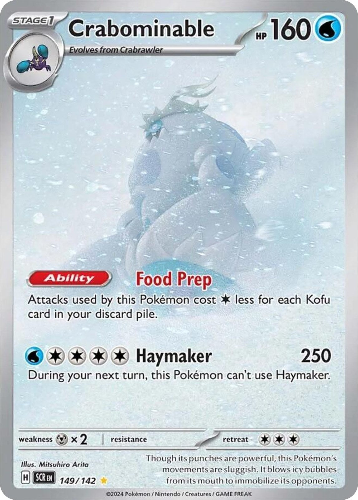 (#149/142) Crabominable - Holo [Stellar Crown]