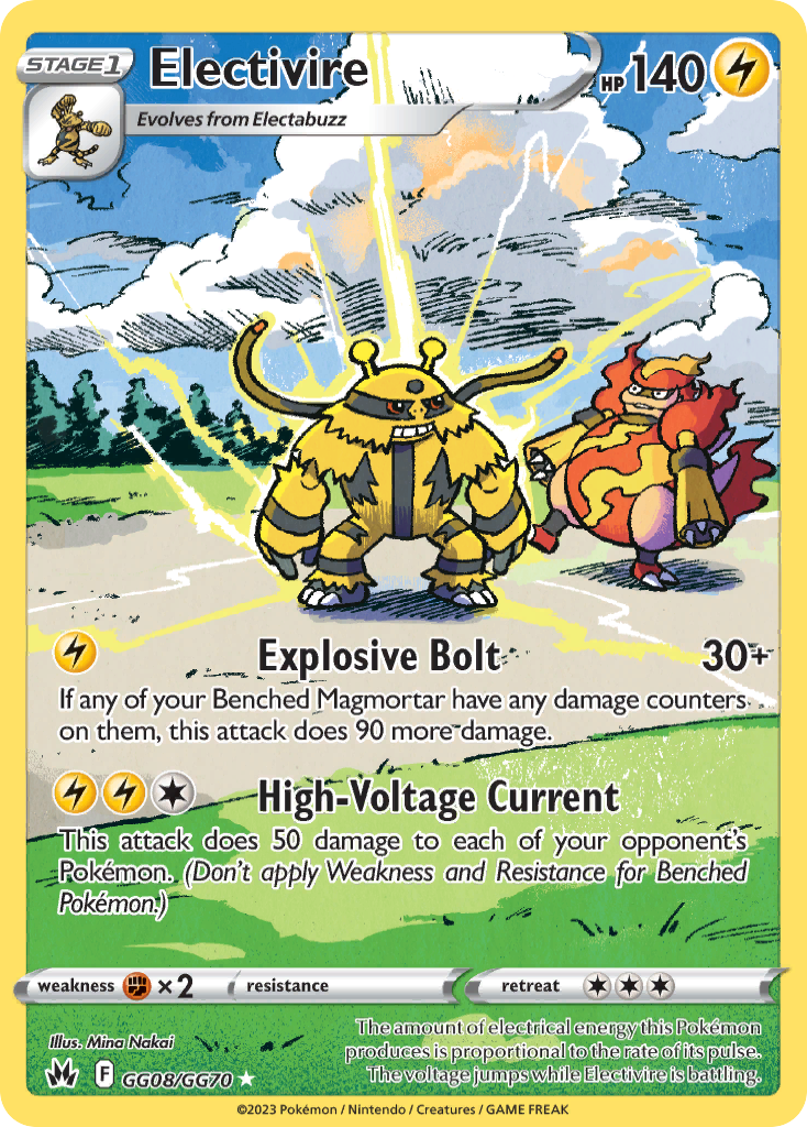 (#GG08/GG70) Electivire - Holo [Crown Zenith Galarian Gallery]