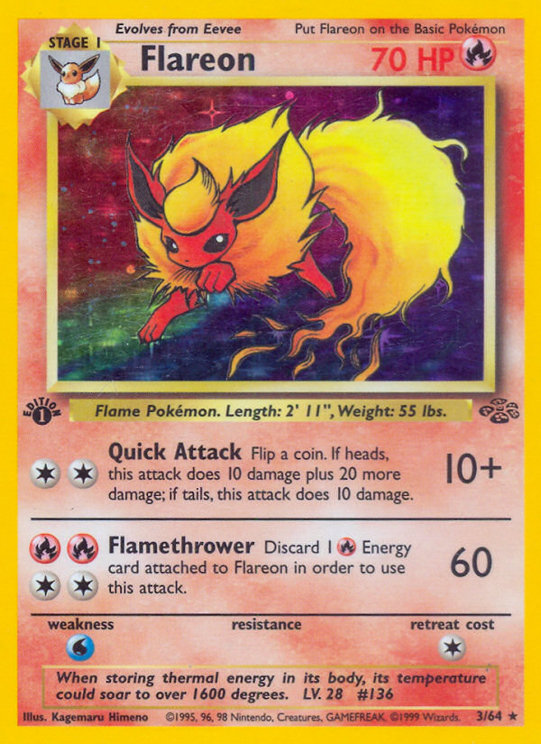 (#3/64) Flareon - Unlimited Holo [Jungle]