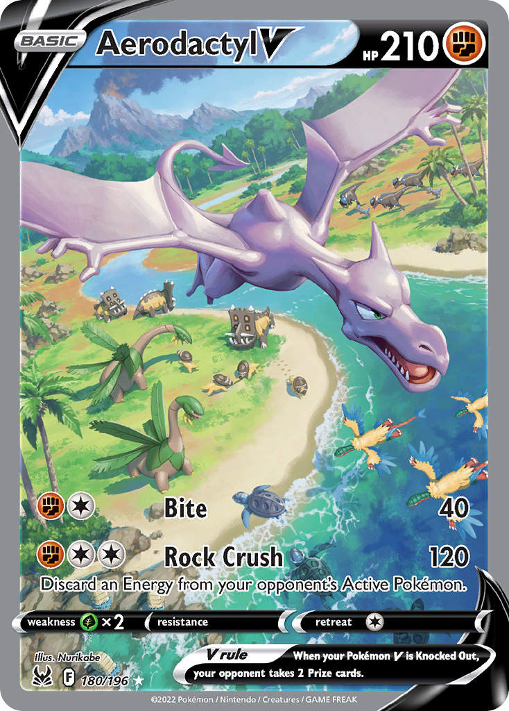 (#180/196) Aerodactyl V - Holo [Lost Origin]