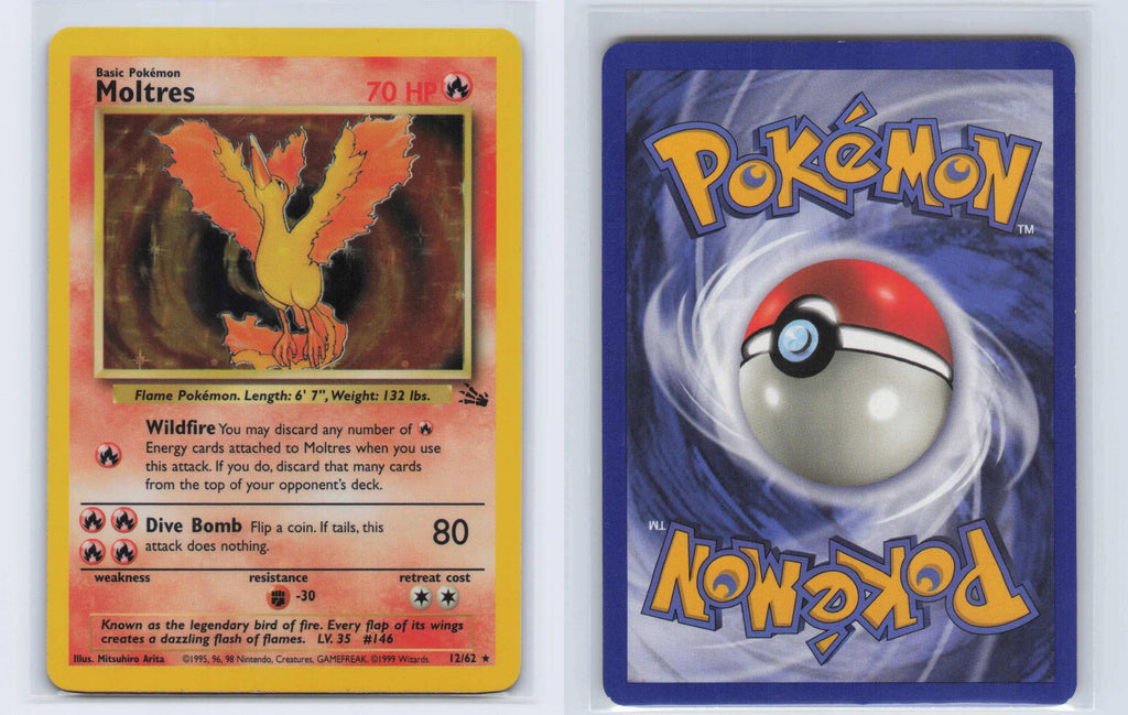 (#12/62) Moltres - Unlimited Holo [Fossil]