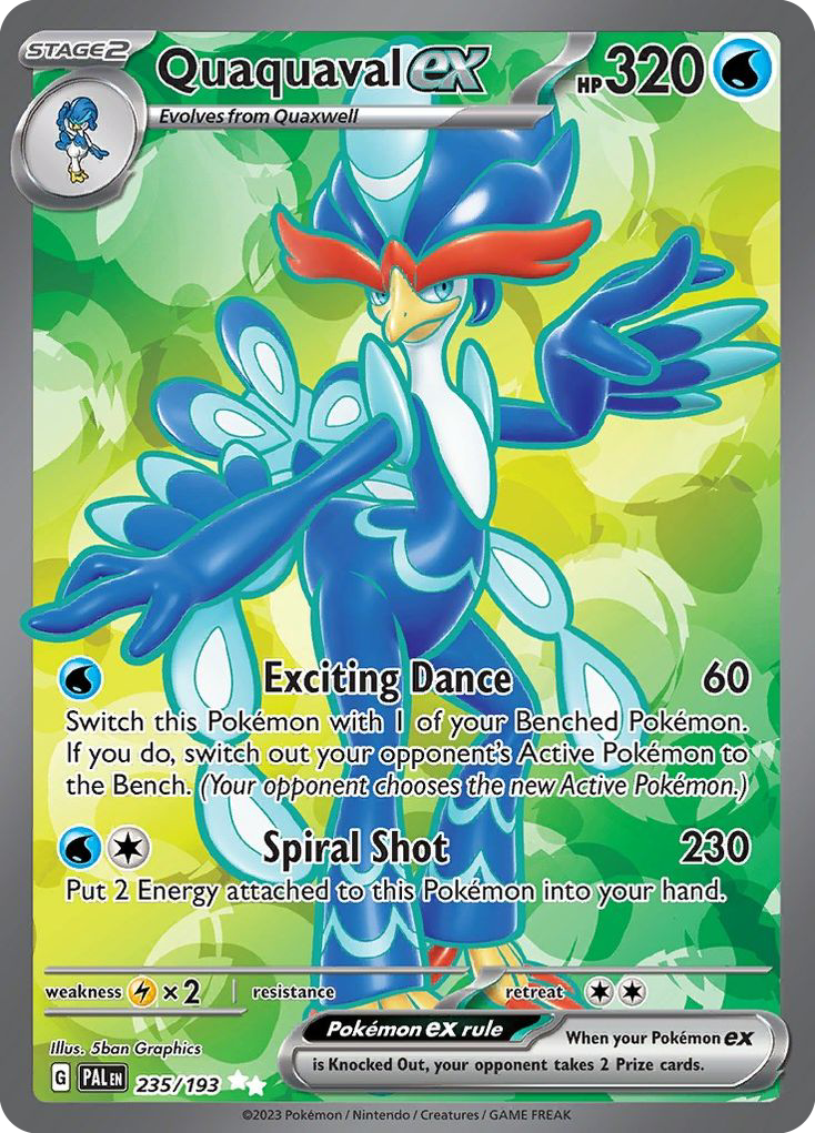 (#235/193) Quaquaval ex - Holo [Paldea Evolved]