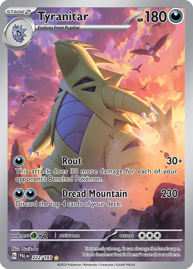 (#222/193) Tyranitar - Holo [Paldea Evolved]