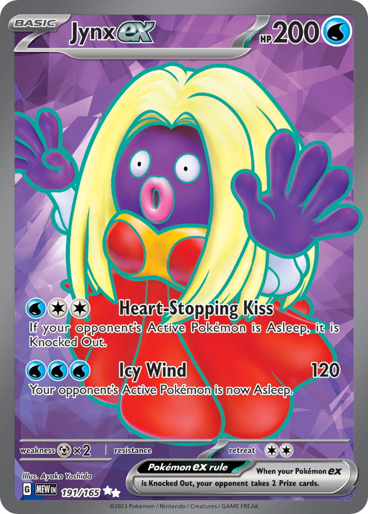 (#191/165) Jynx ex - Holo [151]