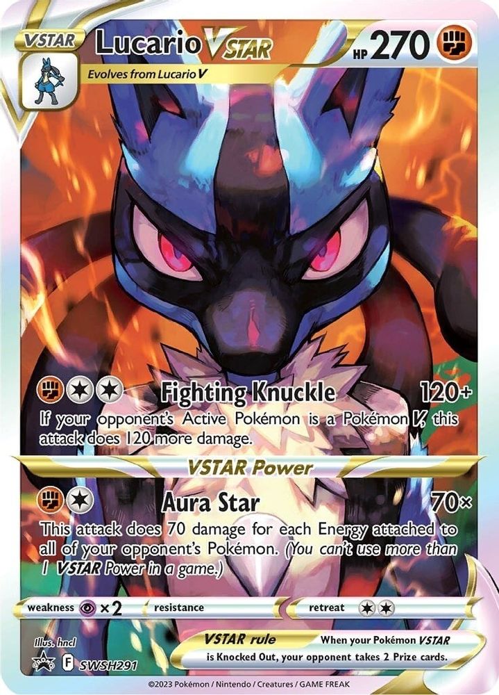 (#SWSH291) Lucario VSTAR - Holo [Sword & Shield Promo]