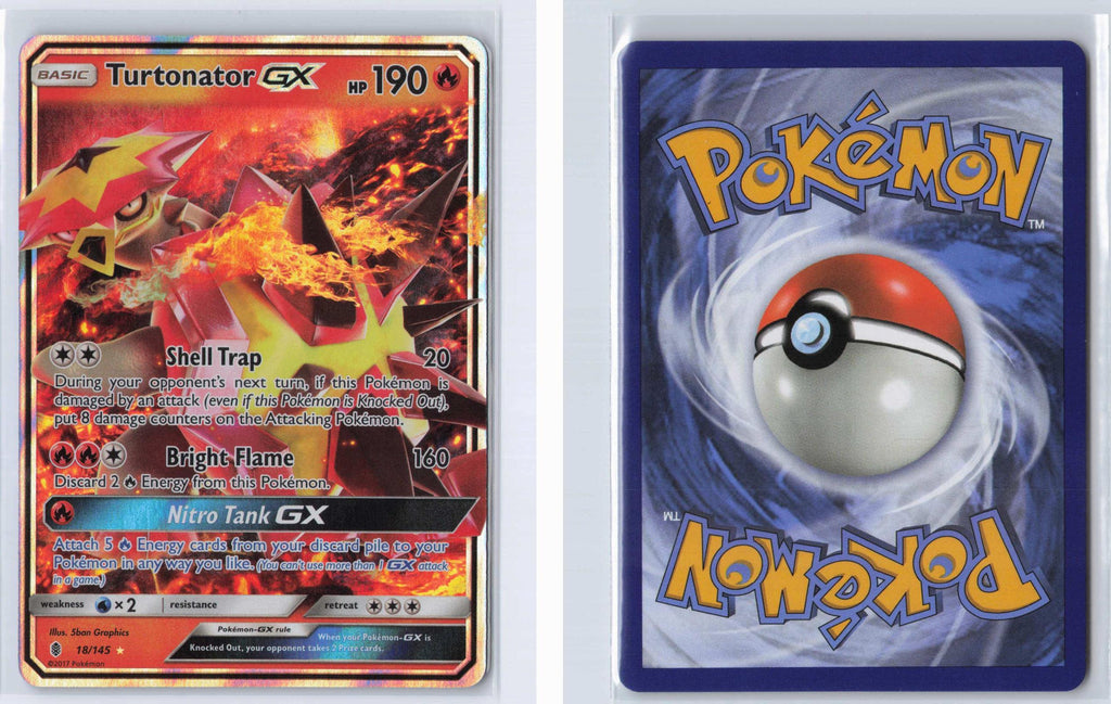 (#18/145) Turtonator GX - Holo [Guardians Rising]