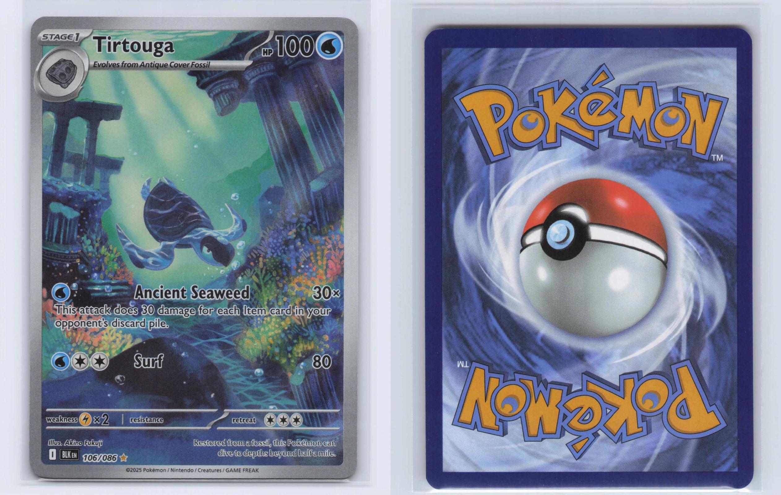 (#106/086) Tirtouga - Holo [Black Bolt]