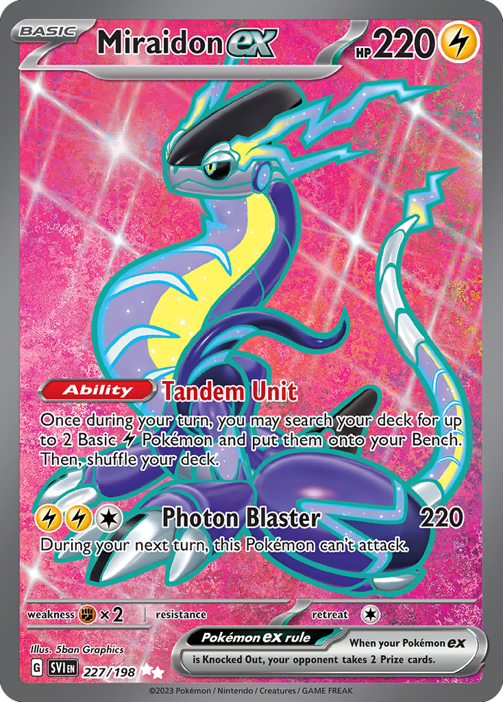 (#227/198) Miraidon ex - Holo [Scarlet & Violet]