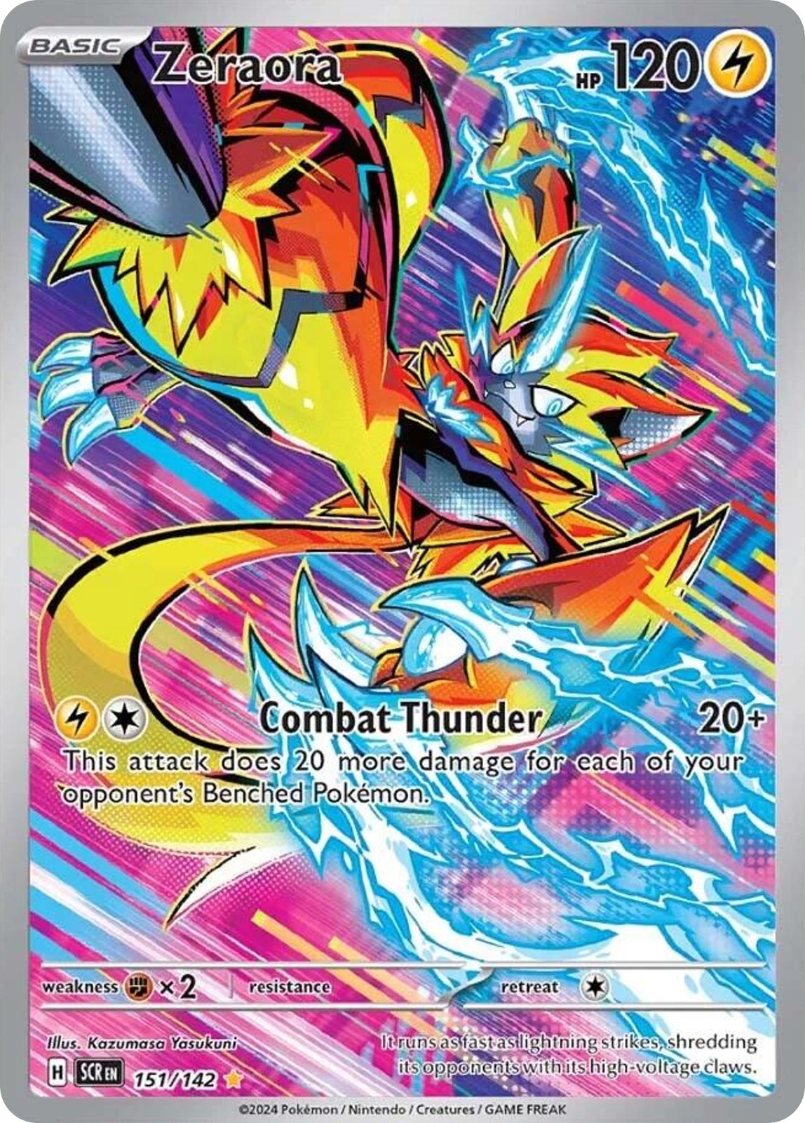 (#151/142) Zeraora - Holo [Stellar Crown]