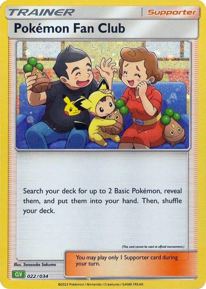 (#022/034) Pokemon Fan Club (CLV) - Holo [Trading Card Game Classic]