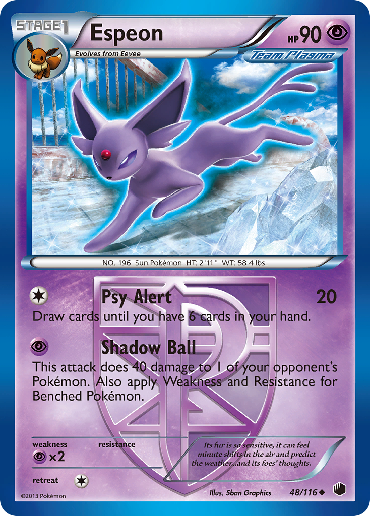 (#48/116) Espeon - Normal [Plasma Freeze]