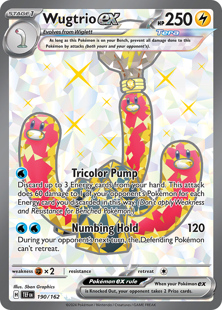 (#190/162) Wugtrio ex - Holo [Temporal Forces]