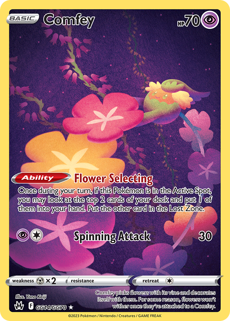 (#GG14/GG70) Comfey - Holo [Crown Zenith Galarian Gallery]
