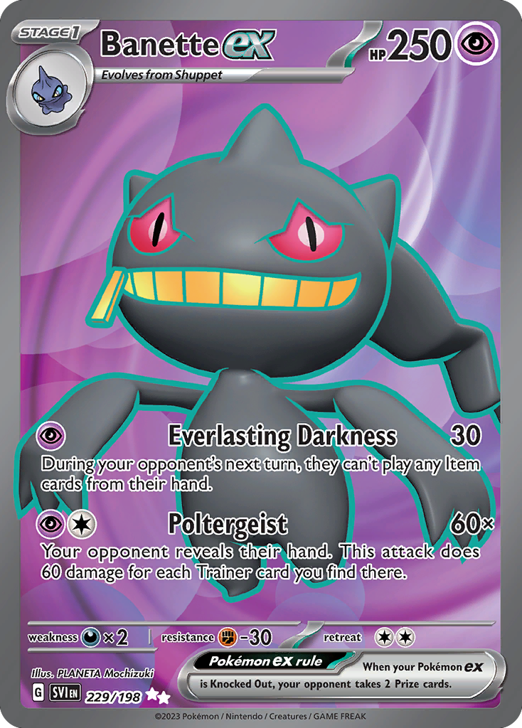 (#229/198) Banette ex - Holo [Scarlet & Violet]