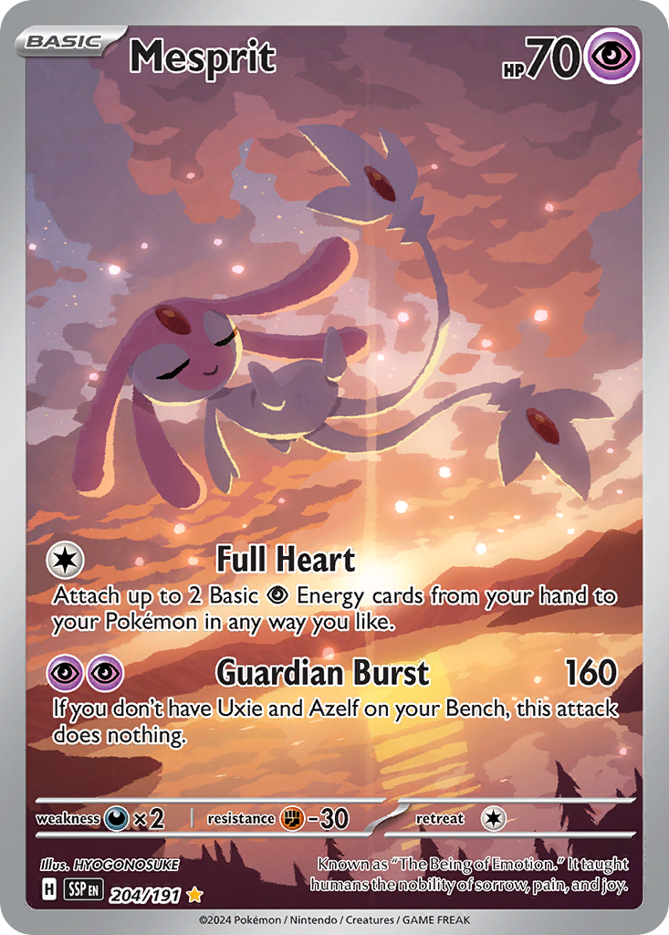 (#204/191) Mesprit - Holo [Surging Sparks]