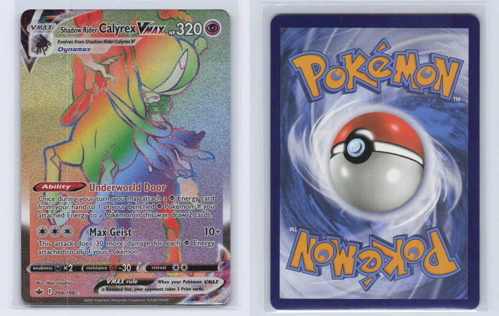 (#204/198) Shadow Rider Calyrex VMAX - Holo [Chilling Reign]
