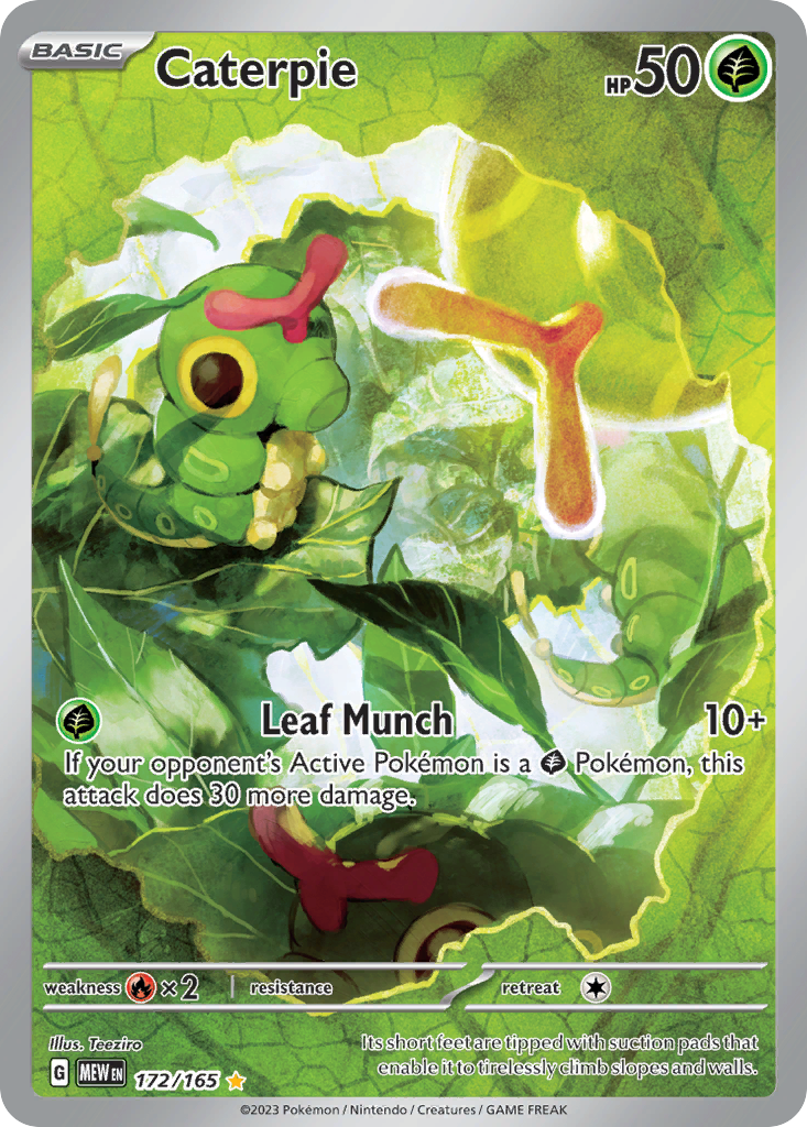 (#172/165) Caterpie - Holo [151]