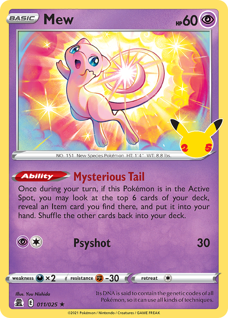 (#011/025) Mew - Holo [Celebrations]