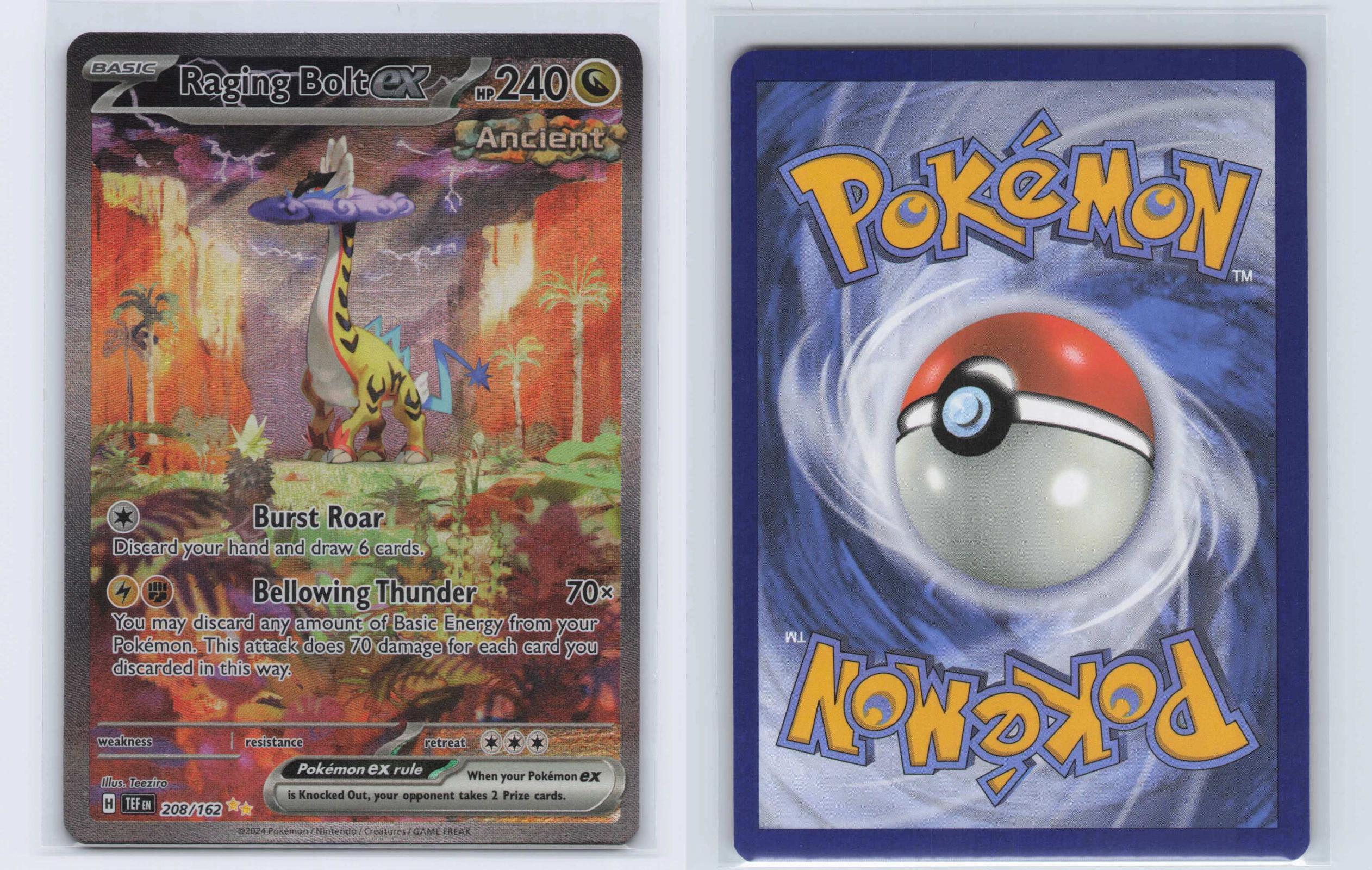 (#208/162) Raging Bolt ex - Holo [Temporal Forces]