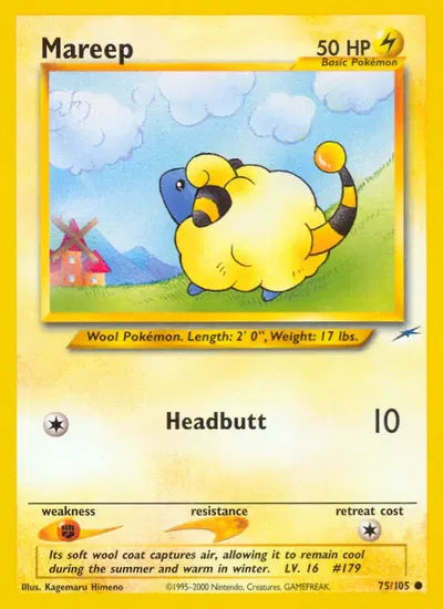 (#75/105) Mareep - Unlimited [Neo Destiny]