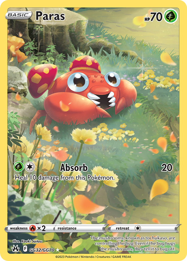 (#GG32/GG70) Paras - Holo [Crown Zenith Galarian Gallery]