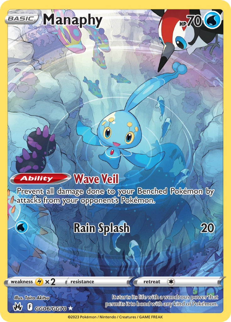 (#GG06/GG70) Manaphy - Holo [Crown Zenith Galarian Gallery]