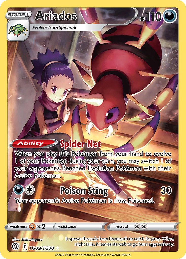 (#TG09/TG30) Ariados - Holo [Brilliant Stars Trainer Gallery]