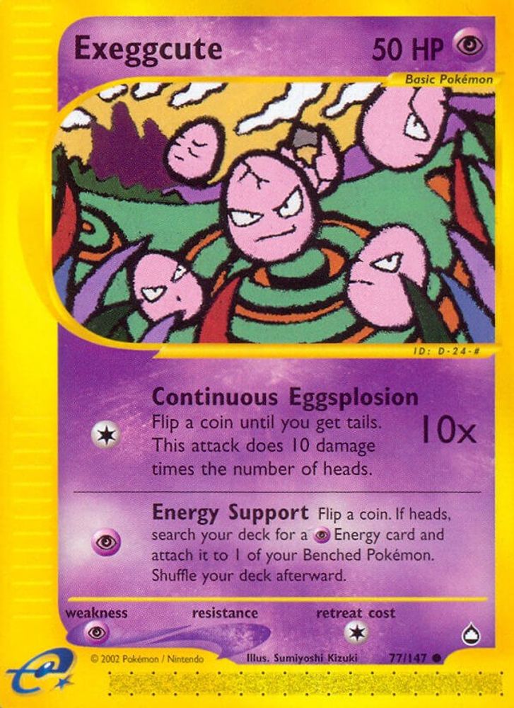 (#77/147) Exeggcute - Normal [Aquapolis]