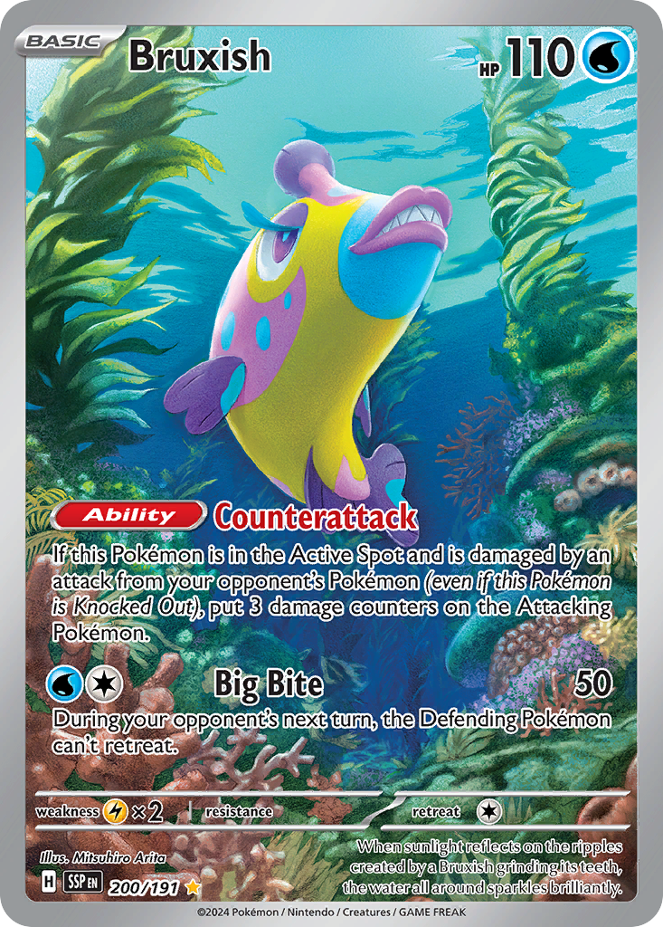(#200/191) Bruxish - Holo [Surging Sparks]