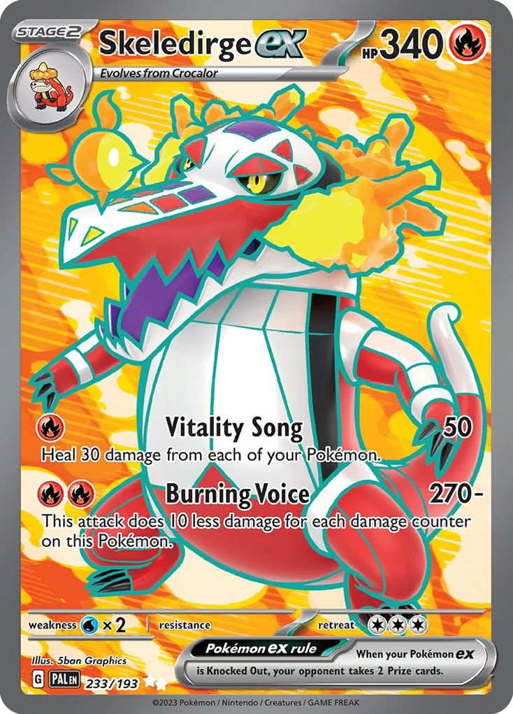 (#233/193) Skeledirge ex - Holo [Paldea Evolved]