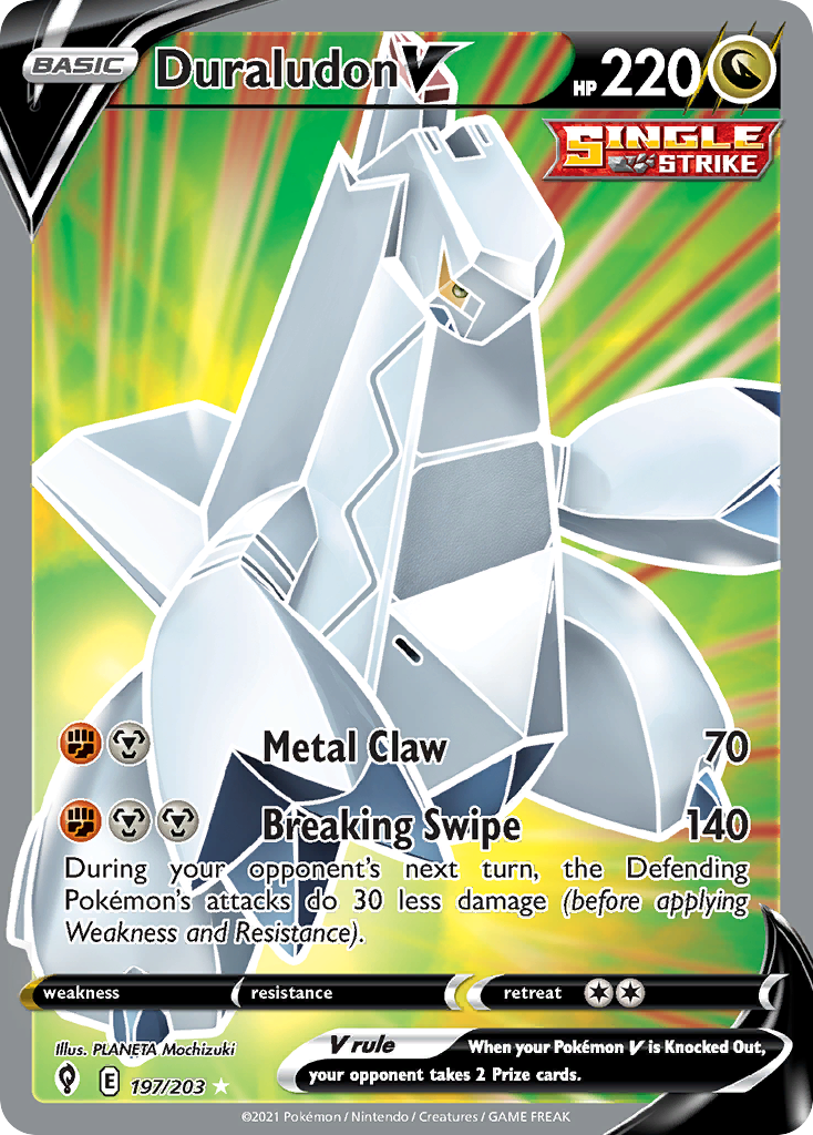 (#197/203) Duraludon V - Holo [Evolving Skies]