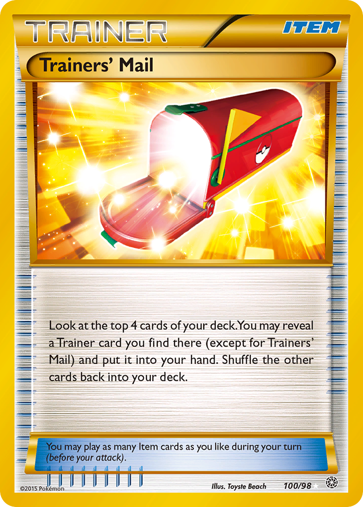 (#100/98) Trainers' Mail - Holo [Ancient Origins]