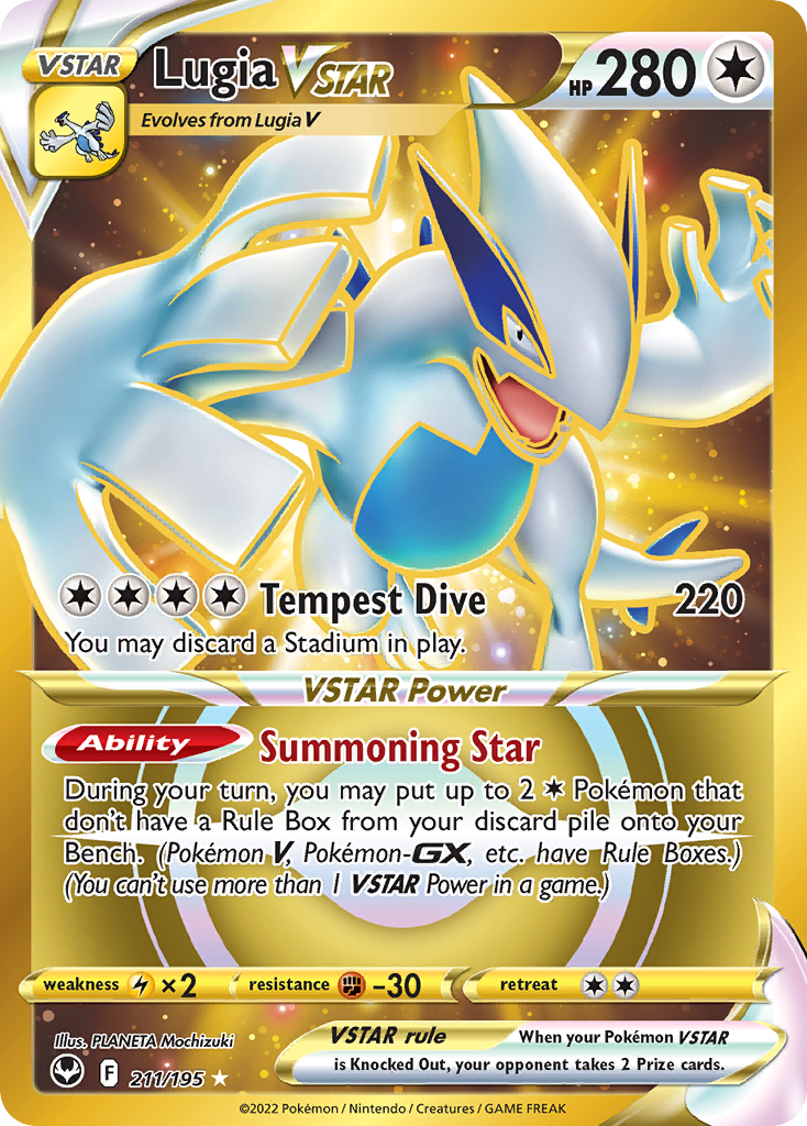 (#211/195) Lugia VSTAR - Holo [Silver Tempest]