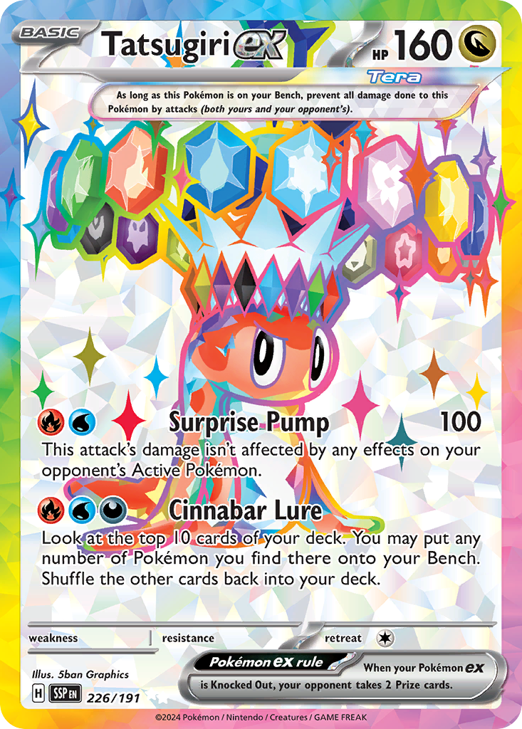 (#226/191) Tatsugiri ex - Holo [Surging Sparks]