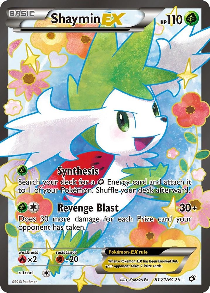 (#RC21/RC25) Shaymin EX (Full Art) - Holo [Legendary Treasures: Radiant Collection]