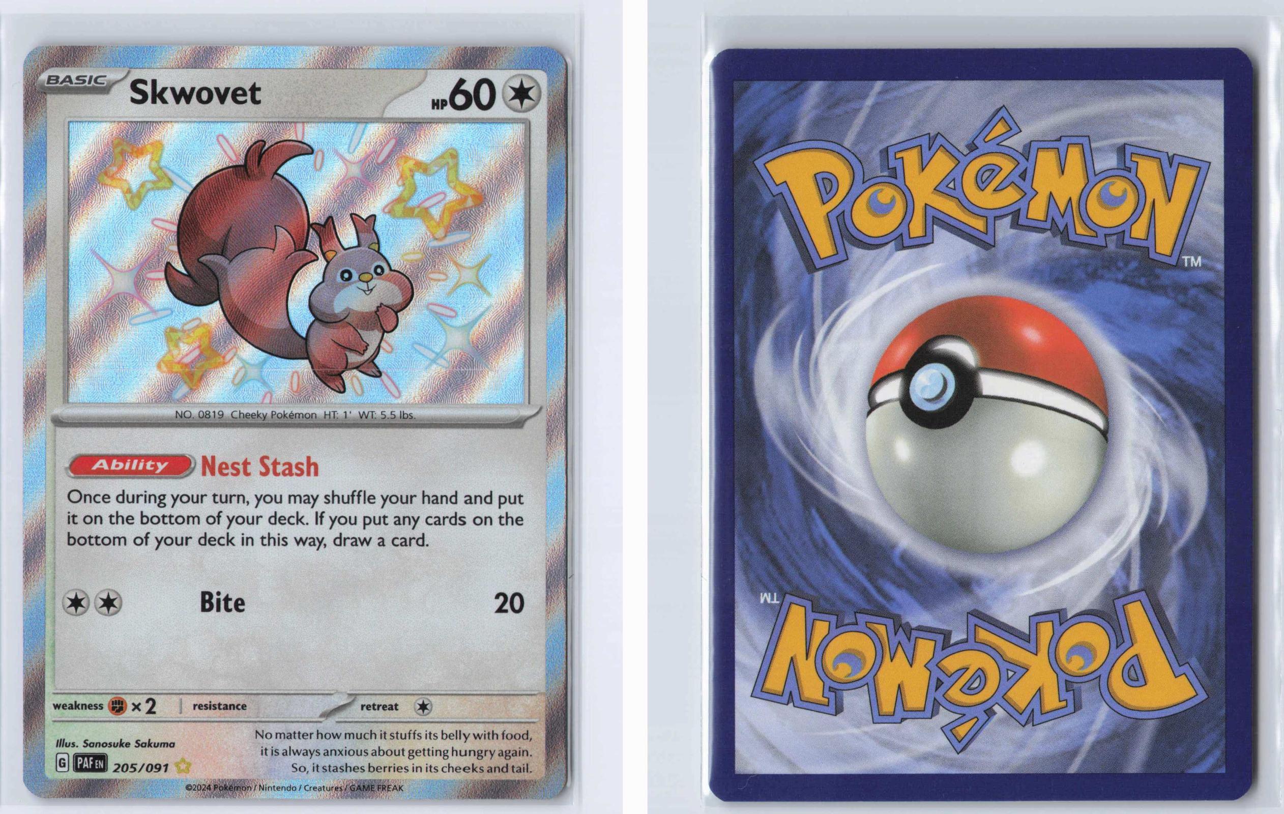 (#205/091) Skwovet - Holo [Paldean Fates]