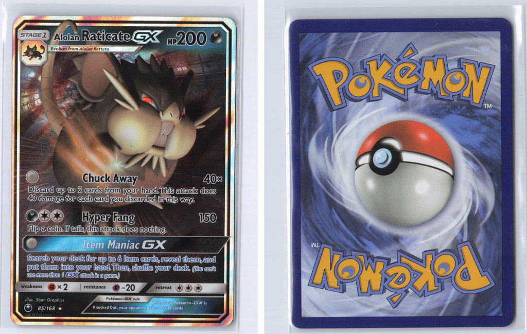 (#85/168) Alolan Raticate GX - Holo [Celestial Storm]