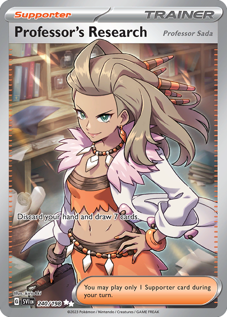 (#240/198) Professor's Research (Professor Sada) - Holo [Scarlet & Violet]